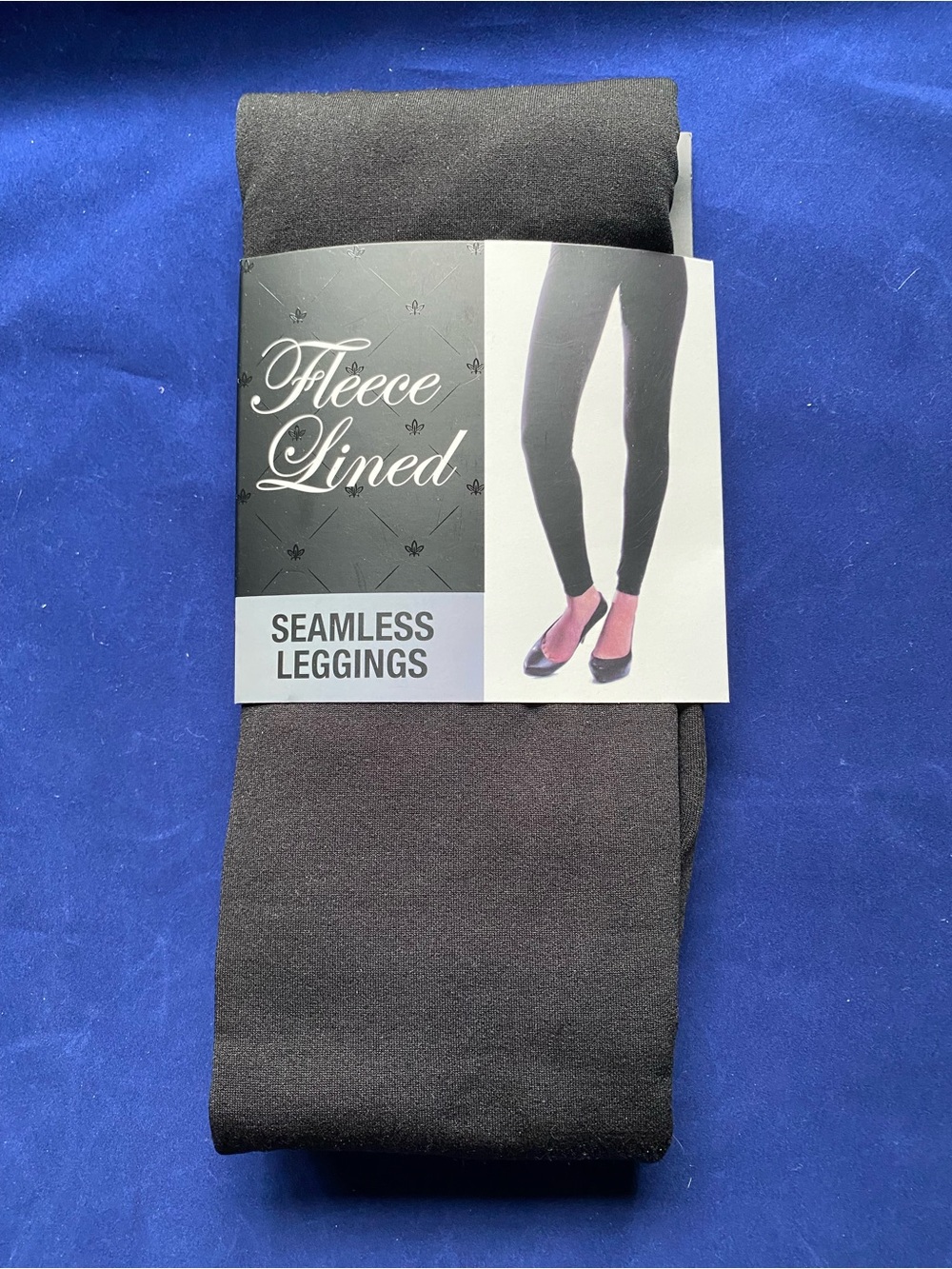 New Gold Medal Black Women’s Leggings Fleece Lined Size L/XL